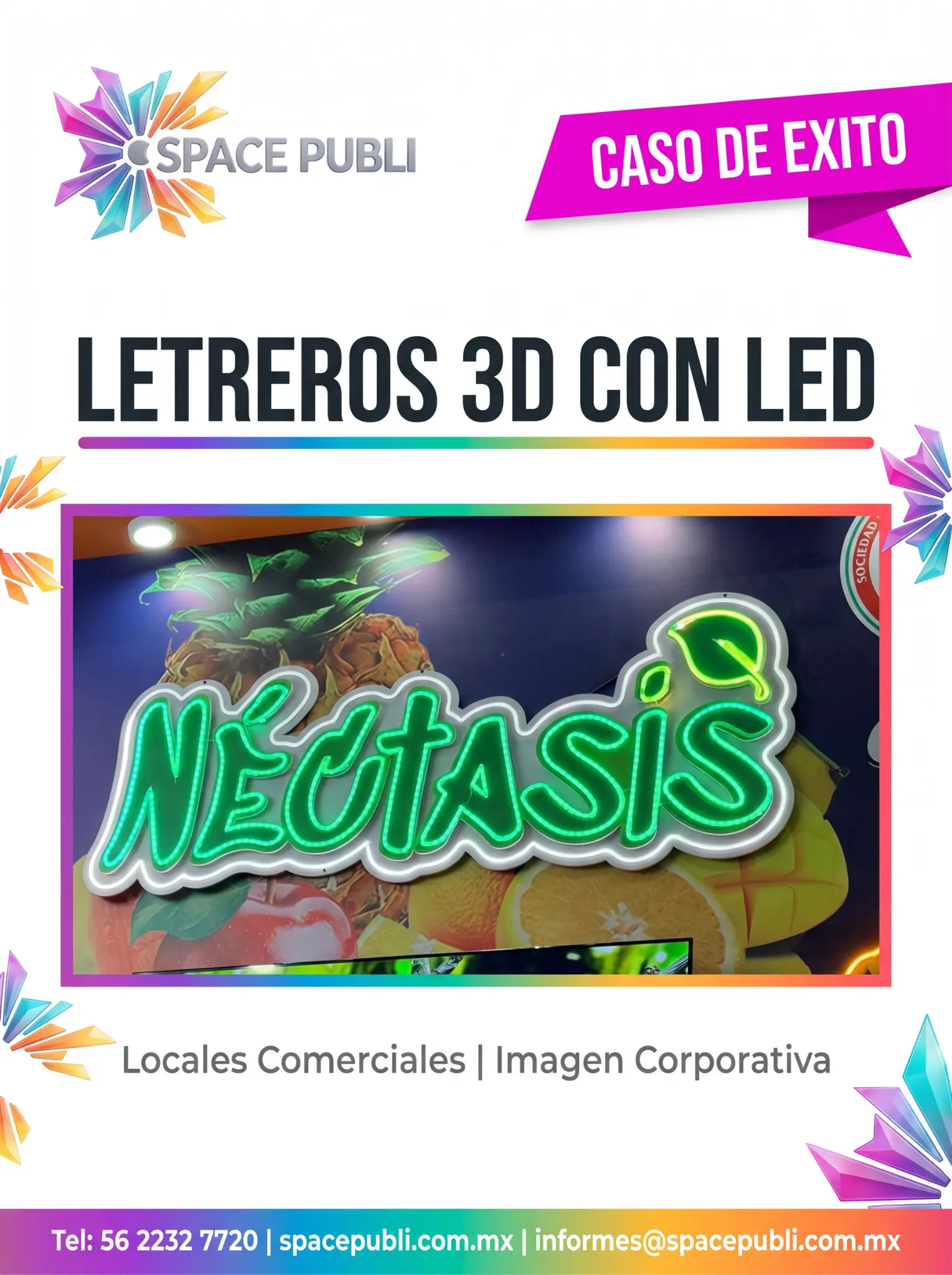 Letreros 3D con LED