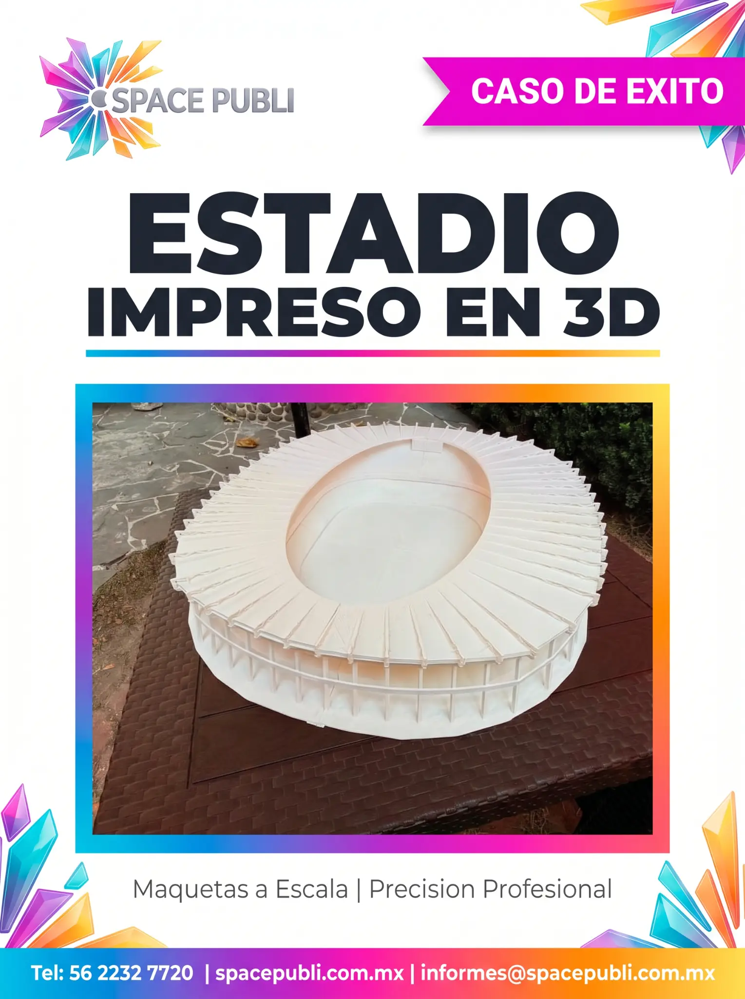 Estadio impreso en 3D